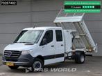 Mercedes Sprinter 514 CDI Kipper Dubbel Cabine Dubbellucht 3, Auto's, Bestelauto's, Stof, Gebruikt, Euro 6, Wit