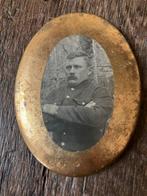 Zakspiegeltje, souvenir militair 1e wereldoorlog, Antiek en Kunst, Curiosa en Brocante, Ophalen of Verzenden