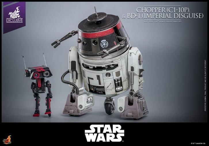 Hot Toys TMS152 SW Chopper BD-1 Imperial Disguise Exclusive, Verzamelen, Star Wars, Nieuw, Actiefiguurtje, Ophalen of Verzenden