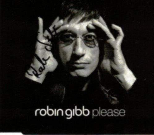 CD: Robin Gibb (Bee Gees) – Please (ZGAN) GESIGNEERD, Cd's en Dvd's, Cd's | Pop, Zo goed als nieuw, Ophalen of Verzenden