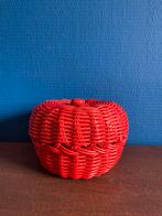 Vintage mandje, Huis en Inrichting, Woonaccessoires | Schalen en Manden, Ophalen of Verzenden, Zo goed als nieuw, Rond, Riet