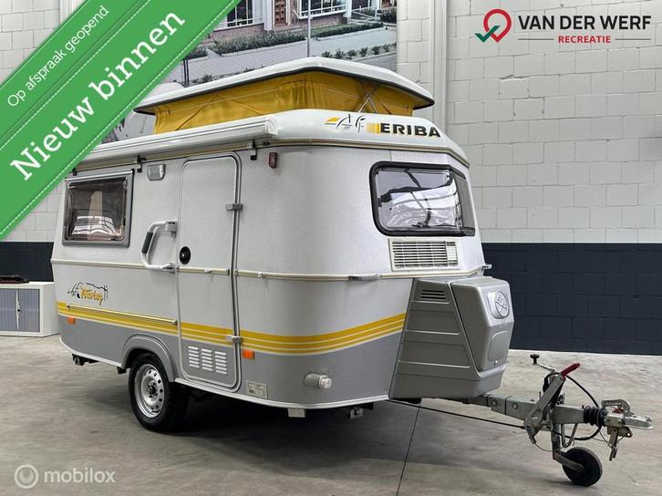 Eriba Touring 310 I Thule Luifel I Kachel I Zeer nette staat, Caravans en Kamperen, Caravans, Bedrijf, 500 - 750 kg, Eriba, Hefdak