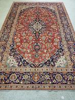 Perzische tapijt Kashan  305 x 212 cm (handgeknoopt), Klassiek Vintage, Crème, 200 cm of meer, Ophalen of Verzenden
