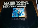 Lester Young ‎ Complete Savoy Recordings 2LP 1976, Cd's en Dvd's, Ophalen of Verzenden, Gebruikt, 12 inch, Jazz