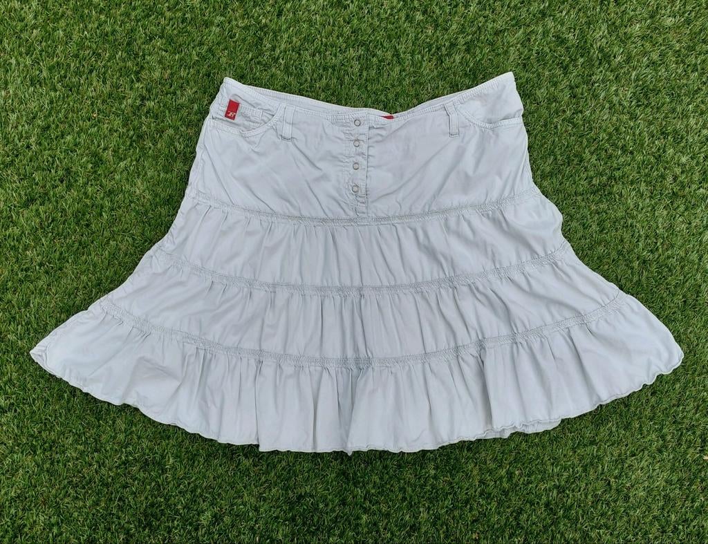 Rok Forecast maat XL beige zand drukknopen vintage stroken, Forecast, Beige, Maat 42/44 (L), Ophalen of Verzenden