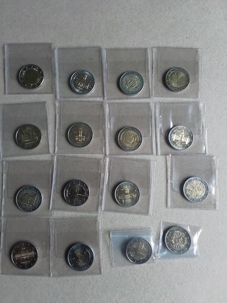 16 Speciale 2 euromunten Duitsland UNC kwaliteit, Postzegels en Munten, Munten | Europa | Euromunten, 2 euro, Duitsland, Ophalen of Verzenden