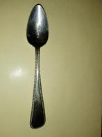 Antiek zilveren lepeltje met parelrand, 12,5cm, Antiek en Kunst, Ophalen of Verzenden