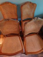 4 Cane webbing dining chairs, Ophalen of Verzenden, Zo goed als nieuw