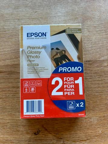 Epson Premium Glossy Photo Paper - 10x15cm - 2x 40 Vellen 