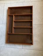 bestekbak hout vintage, afm. 50 x 35 x 5,5 cm., Ophalen of Verzenden, Gebruikt, Hout