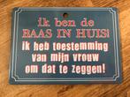 Uniek tekstbord, Ophalen of Verzenden, Zo goed als nieuw