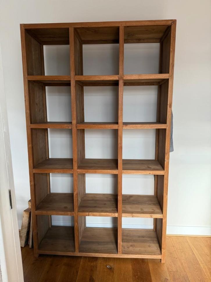 ORIGINELE TEAK VAKKENKAST H200xB120xD40 cm, Huis en Inrichting, Kasten | Kledingkasten, Zo goed als nieuw, 150 tot 200 cm, 100 tot 150 cm