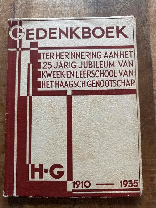 Gedenkboek 25 Jaar Kweekschool Den Haag, Antiek en Kunst, Antiek | Boeken en Bijbels, Ophalen of Verzenden
