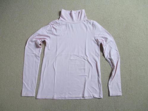 Roze colshirt / longsleeve met col maat 134-140, Kinderen en Baby's, Kinderkleding | Maat 134, Zo goed als nieuw, Meisje, Shirt of Longsleeve
