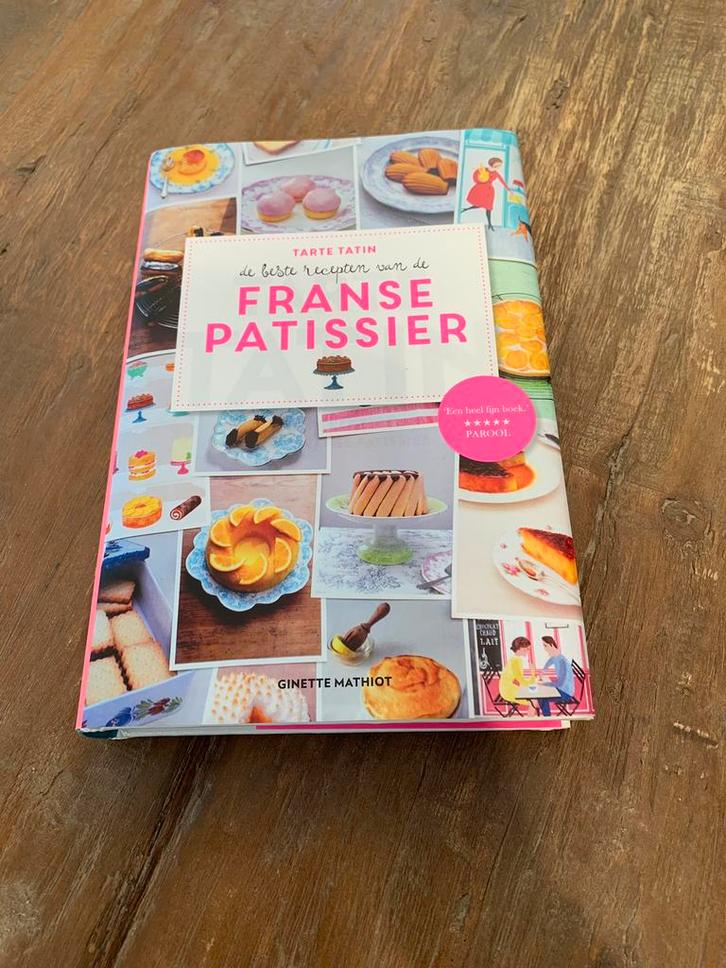 Kookboek Tarte tatin Franse patissier Ginette Mathiot, Boeken, Kookboeken, Zo goed als nieuw, Frankrijk, Ophalen of Verzenden