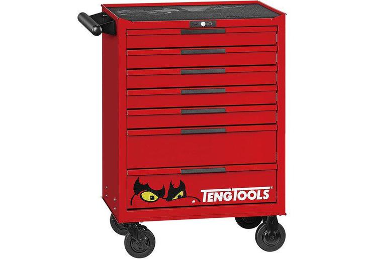 Gereedschapswagen rood mini master set 7 laden 628 delig, Auto diversen, Autogereedschap, Nieuw, Ophalen of Verzenden