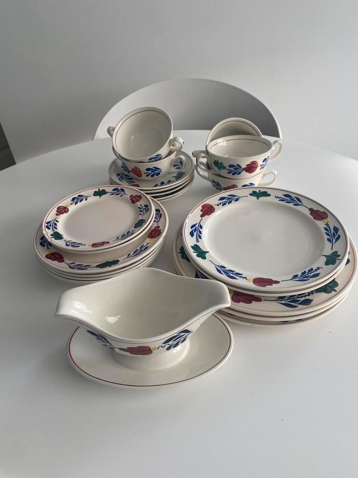 Boeren Bont servies, Antiek en Kunst, Antiek | Servies compleet, Ophalen of Verzenden
