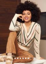 Tramontana trui, creme met bruine en groene strepen, mt L, Tramontana, Beige, Maat 42/44 (L), Ophalen of Verzenden