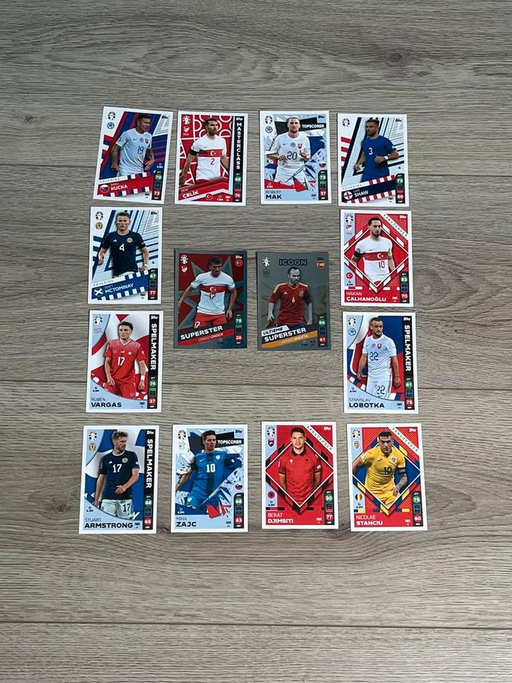 14 EK kaarten 2024., Hobby en Vrije tijd, Stickers en Plaatjes, Nieuw, Meerdere plaatjes, Ophalen of Verzenden