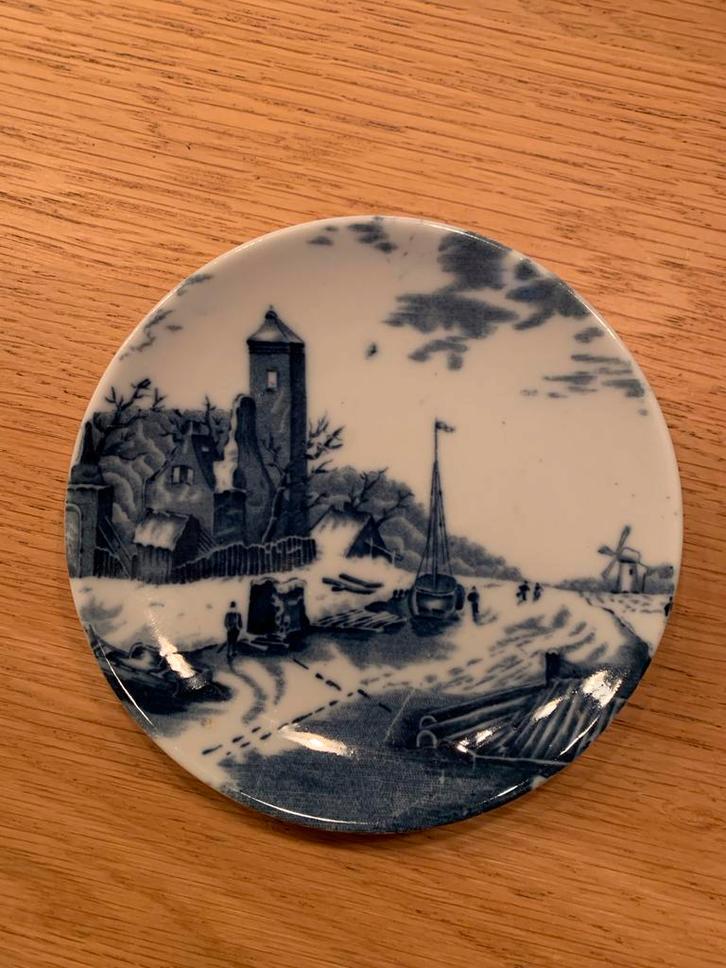 Delfts Blauw Wandbordje, Antiek en Kunst, Antiek | Wandborden en Tegels, Ophalen of Verzenden