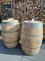 Regenton Eikenhouten Wijnvat met los deksel en handvat 224L, Tuin en Terras, Regentonnen, 150 liter of meer, Ophalen, Nieuw, Hout
