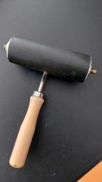 Brayer met houten handvat  10 cm breed, Ophalen of Verzenden, Ezel