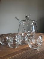 Te Koop: Sierlijke glazen bowl-set, 8 delig, Huis en Inrichting, Glas of Glazen, Ophalen of Verzenden, Overige stijlen, Glas