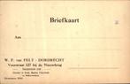 Dordrecht - W. van Pelt - Suikerwerken - 1930, Verzamelen, Ansichtkaarten | Nederland, Zuid-Holland, Ongelopen, Voor 1920, Verzenden