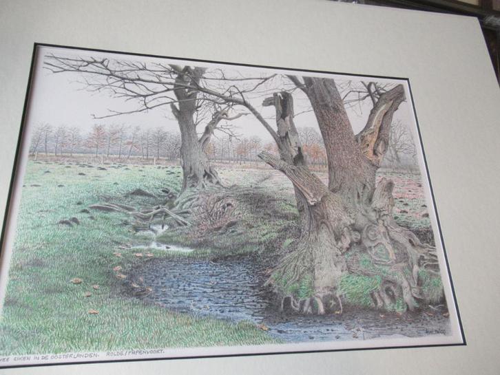 Henk Lanting  Rolde - Papenvoort, Antiek en Kunst, Kunst | Etsen en Gravures, Ophalen of Verzenden