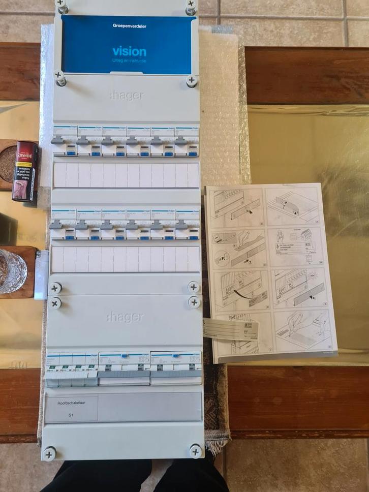 Hoger vision- abb groepenkasten 14 groepen 3 fase, Hobby en Vrije tijd, Elektronica-componenten, Zo goed als nieuw, Ophalen