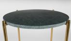 White Label Bijzettafel Timpa Marble Green | van €119, nu, Huis en Inrichting, Tafels | Bijzettafels, 45 tot 60 cm, Rond, Nieuw