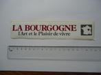 sticker La Bourgogne frankrijk france wijn retro vakantie, Verzamelen, Stickers, Overige typen, Zo goed als nieuw, Verzenden