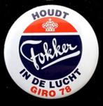 Fokker- Houdt Fokker in de lucht button, Verzamelen, Verzenden, Nieuw, Transport, Button