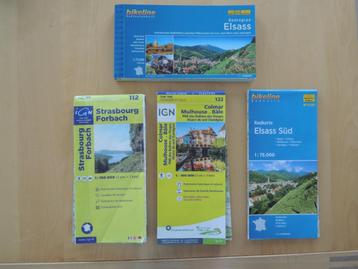 kaarten, boekjes ELZAS, reisgids beschikbaar voor biedingen