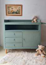 Vintage commode groen, Ophalen, 50 tot 70 cm, Opstaande rand, 90 tot 105 cm