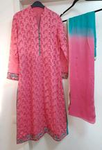Maat M roze groen indiase kameez dupetta, Kleding | Dames, Gelegenheidskleding, Maat 38/40 (M), Overige typen, Nieuw, Ophalen of Verzenden