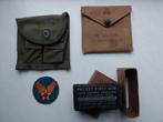 US WOII Ammo pouch, first aid kit, gasmask & airforce, Ophalen of Verzenden, Landmacht, Amerika, Overige typen