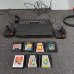 Atari 2600 + 7 Games, Ophalen of Verzenden, Gebruikt, Met 1 controller, Atari 2600