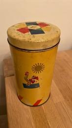 Mooi retro Co-op beschuitblik 11cm doorsnee en 20,5cm hoog, Verzamelen, Blikken, Ophalen of Verzenden, Gebruikt, Overige, Overige merken