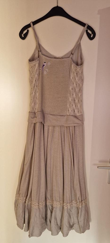 Jurk Boho  - inclusief verzendkosten, Kleding | Dames, Jurken, Nieuw, Maat 36 (S), Beige, Onder de knie, Ophalen of Verzenden