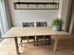 Frans eiken eettafel, Huis en Inrichting, Tafels | Eettafels, Ophalen, Gebruikt, 100 tot 150 cm, Eikenhout
