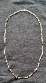 925 Zilveren Figaro ketting – 45 cm, Sieraden, Tassen en Uiterlijk, Kettingen, Ophalen of Verzenden, Zo goed als nieuw, Zilver