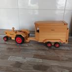 Houten Fagus Tractor met Paarden Aanhanger, Ophalen of Verzenden, Zo goed als nieuw