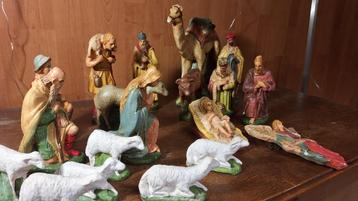 kerststal beelden antiek beschikbaar voor biedingen