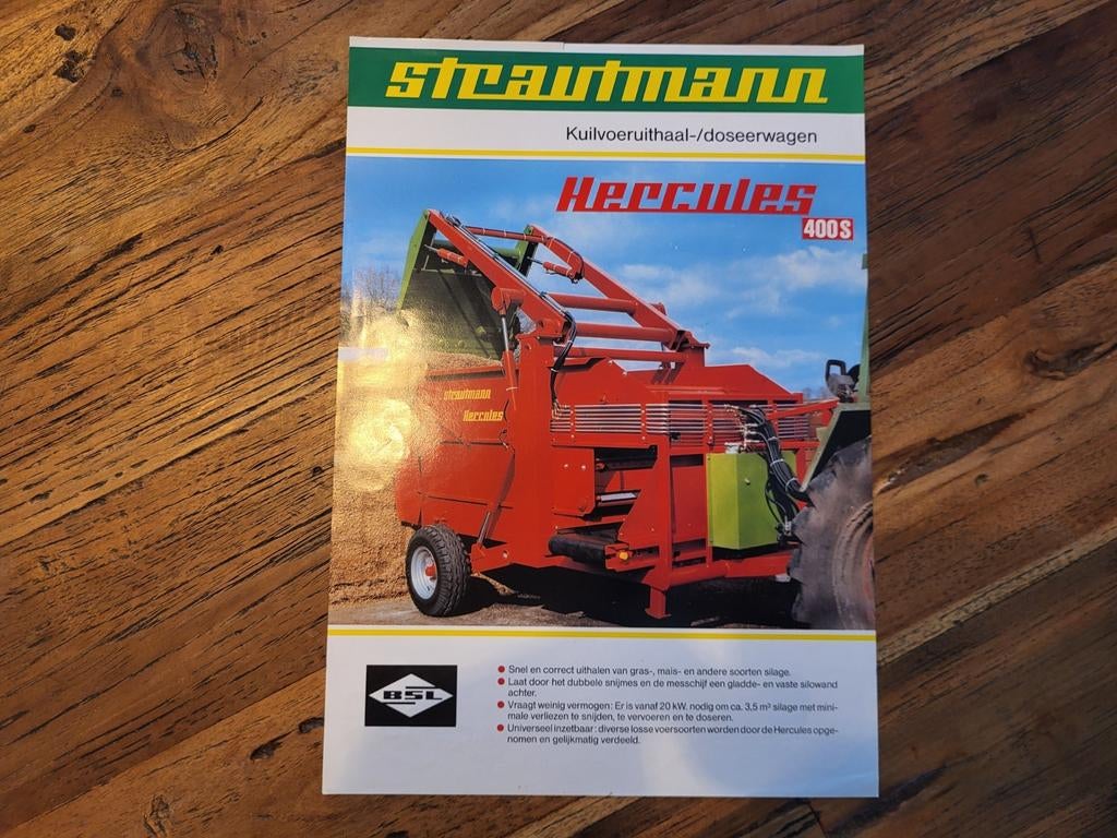 Tractor folder Strautmann HERCULES 400S kuilvoersnijder, Ophalen of Verzenden, Zo goed als nieuw
