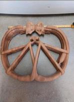 Prachtig Houtsnijwerk symboliek eenheid beeld man vrouw, Ophalen of Verzenden