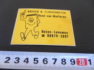 sticker boven leeuwen rené van wolferen boeken tijdschrift g beschikbaar voor biedingen