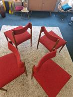 Vintage design eetkamerstoelen (4) Bovenkamp, Ophalen, Gebruikt, ., Minder dan 75 cm