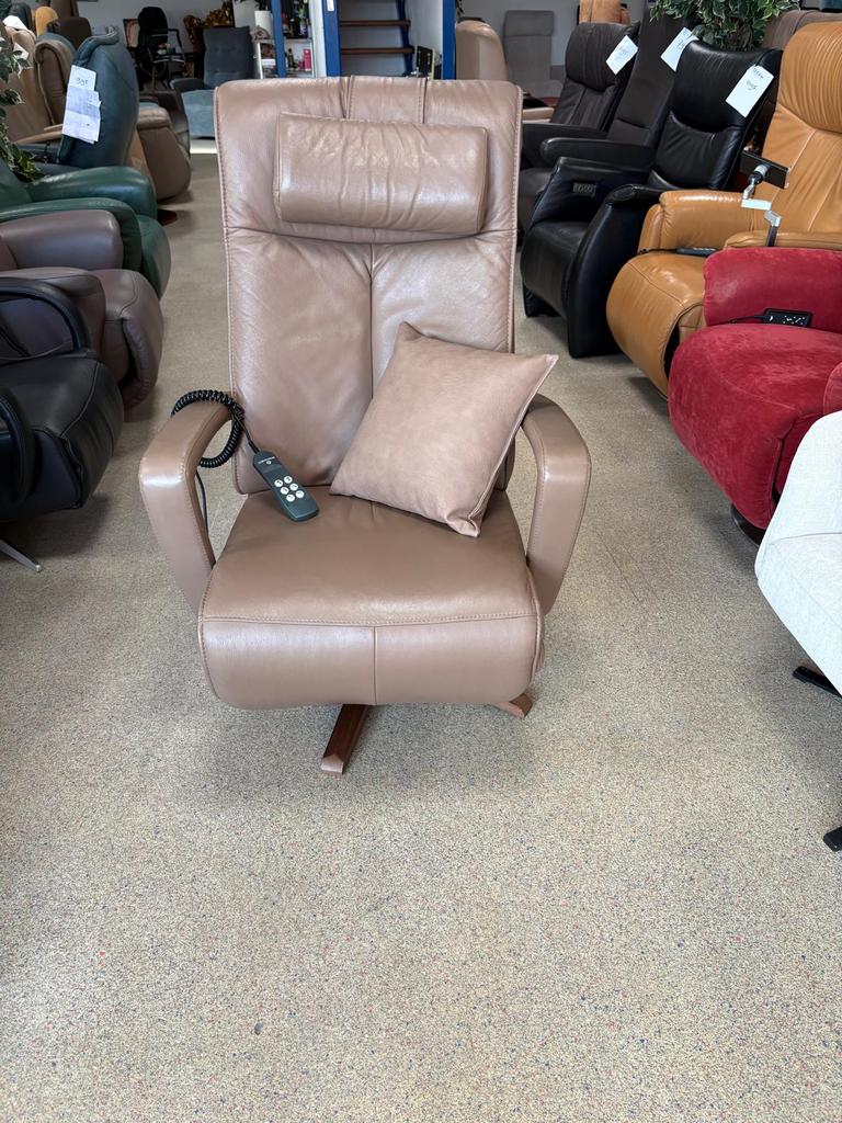 Prominent Stockholm sta op stoel relax fauteuil, Huis en Inrichting, Fauteuils, Ophalen of Verzenden, Zo goed als nieuw, Leer