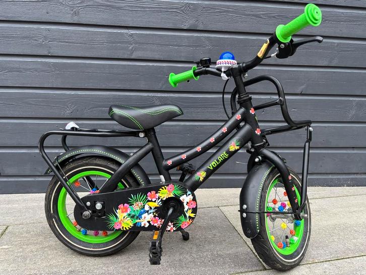 Volare 12 inch stoere meisjesfiets, Fietsen en Brommers, Fietsen | Meisjes, Gebruikt, 14 inch of minder, Handrem, Ophalen